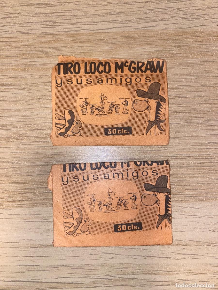 Coleccionismo Cromos antiguos: SOBRES DE CROMOS TIRO LOCO Mc GRAW