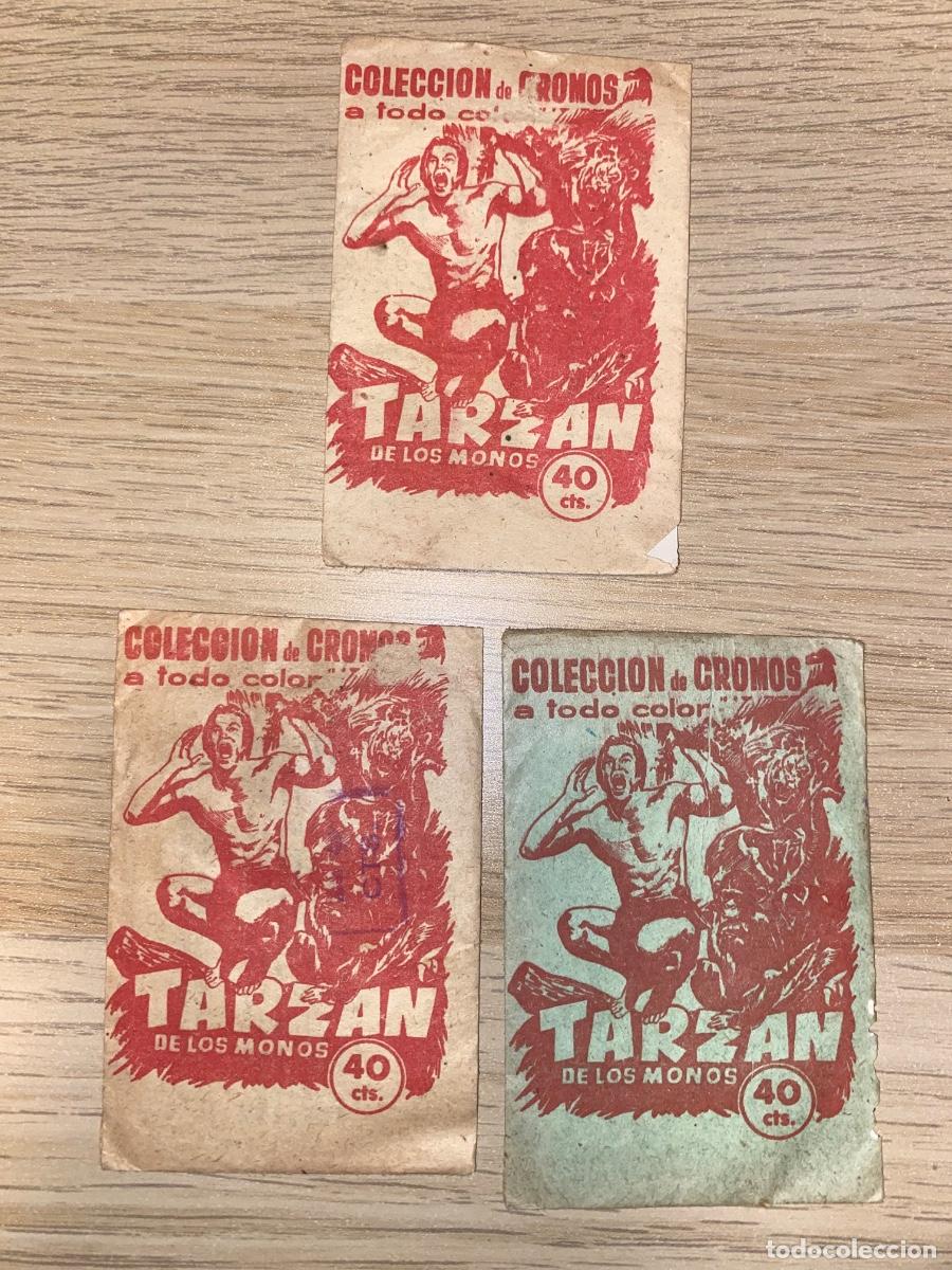 Coleccionismo Cromos antiguos: SOBRES DE CROMOS TARZAN de los monos