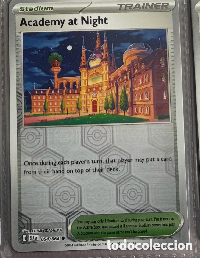 Coleccionismo Cromos antiguos: Academy at night 054/064 Pokemon tcg reverse