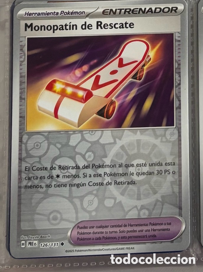 Coleccionismo Cromos antiguos: Monopat&iacute;n de rescate 126/131 Pokemon tcg reverse