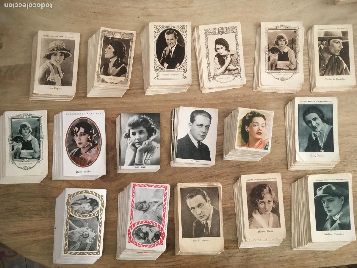 Collectionnisme Cartes &agrave; collectionner anciennes: cine lote muchos cromos colecciones variadas de chocolates etc