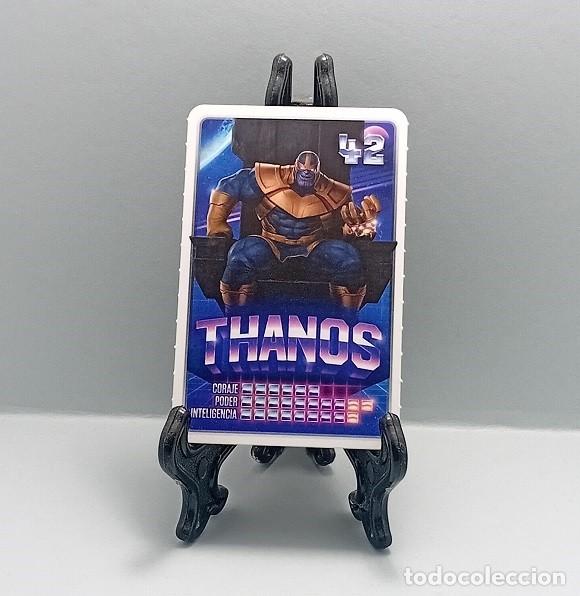 Sammeln alte Sammelbilder: N&ordm; 42 THANOS DESCUBRE TU PODER! MARVEL CROMO CARTA CARD CARREFOUR 2022 SUPER H&Eacute;ROES C&Oacute;MIC