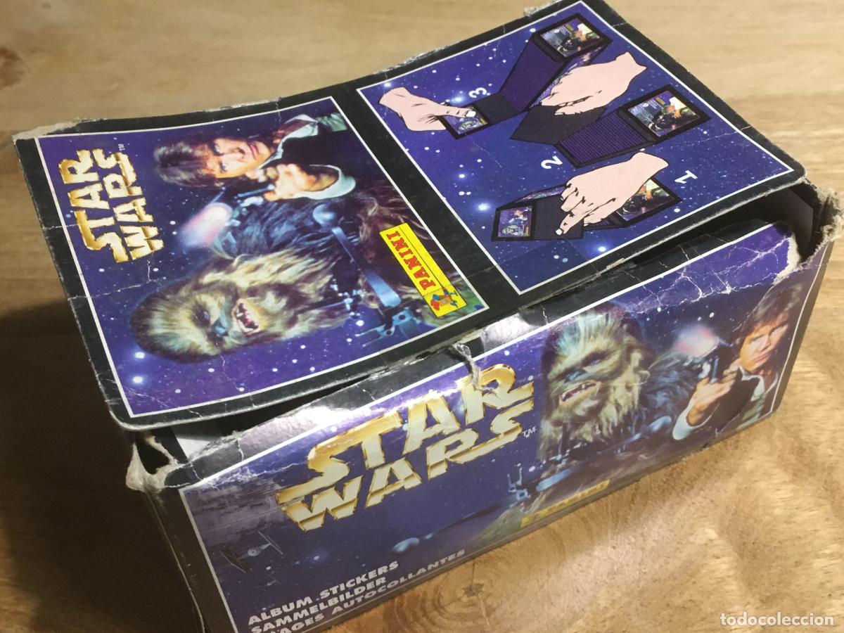 Coleccionismo Cromos antiguos: la guerra de las galaxias star wars caja de quiosco con 35 sobres de cromos sin abrir