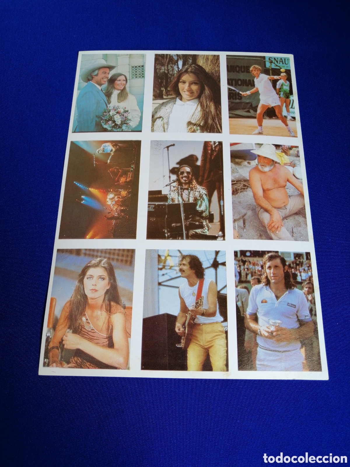 Colecionismo Cromos antigos: SHOW DE ESTRELLAS PINK FLOYD - STEVIE WONDER - VERANO AZUL - SANTANA L&Aacute;MINA SIN TROQUELAR