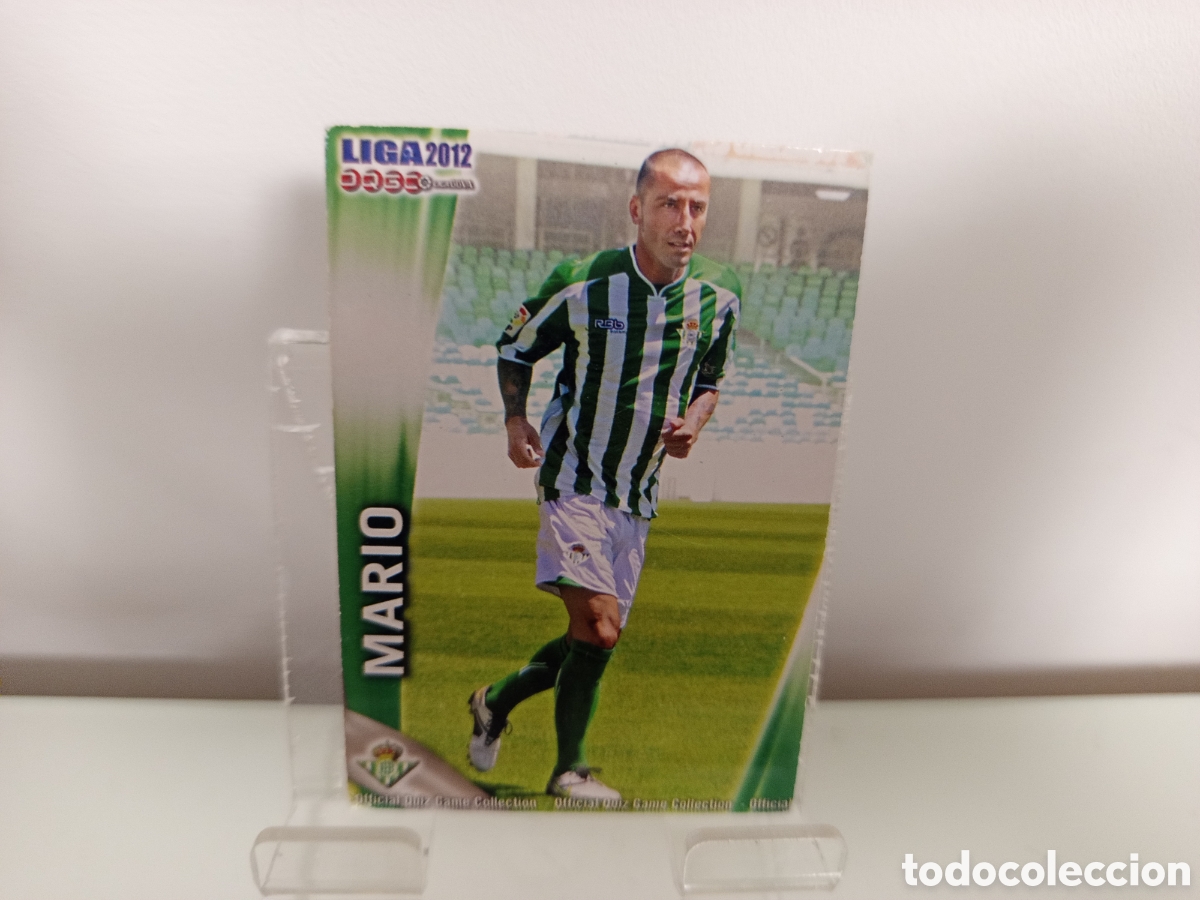 Coleccionismo Cromos antiguos: ❇️ CROMO ⚽ MARIO BETIS FICHAS LIGA QUIZ 11 12 2011 2012 MUNDICROMO ❇️