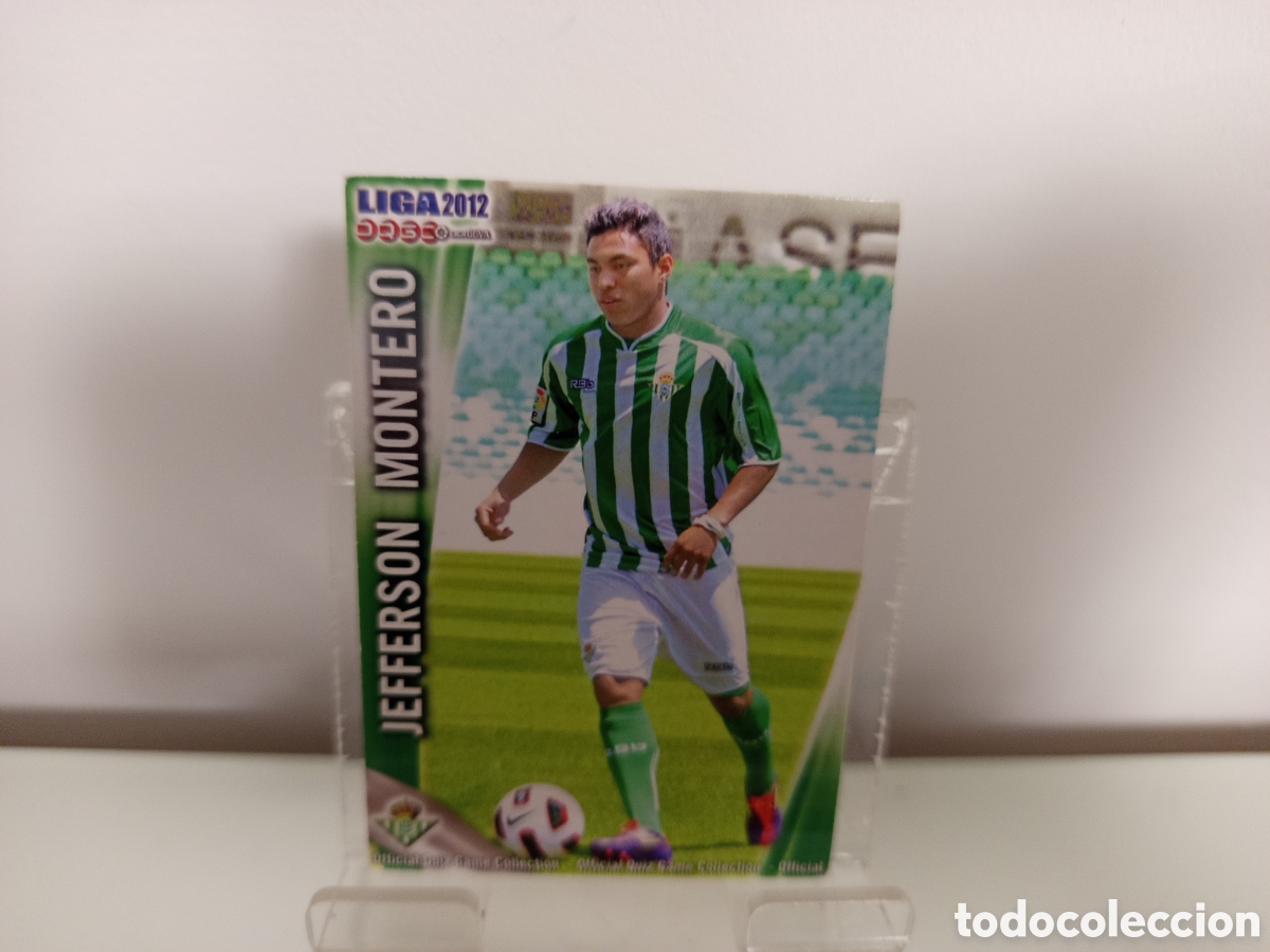 Coleccionismo Cromos antiguos: ❇️ CROMO ⚽ JEFFERSON MONTERO BETIS FICHAS LIGA QUIZ 11 12 2011 2012 MUNDICROMO ❇️