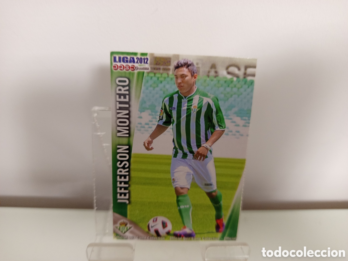 Coleccionismo Cromos antiguos: ❇️ CROMO ⚽ JEFFERSON MONTERO BETIS FICHAS LIGA QUIZ 11 12 2011 2012 MUNDICROMO ❇️