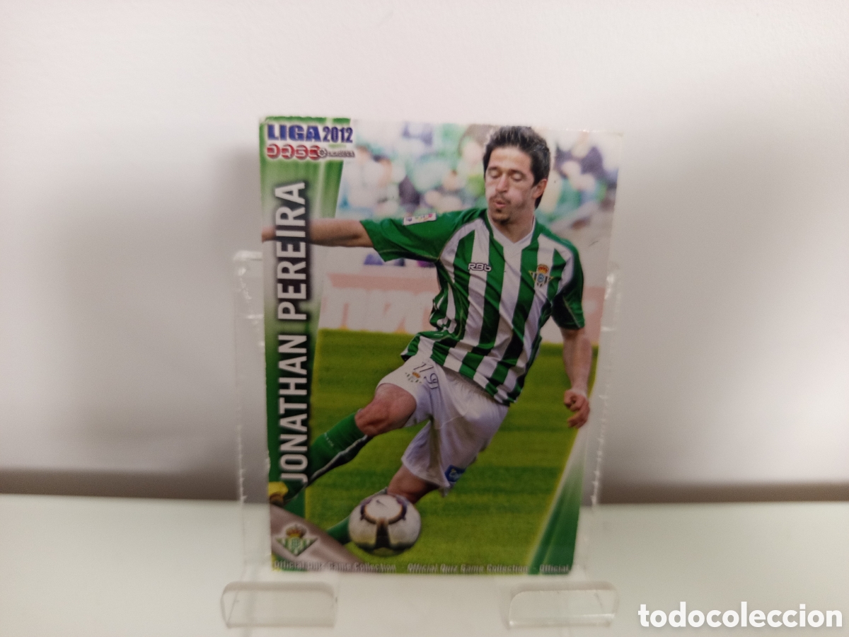 Coleccionismo Cromos antiguos: ❇️ CROMO ⚽ JONATHAN PEREIRA BETIS FICHAS LIGA QUIZ 11 12 2011 2012 MUNDICROMO ❇️