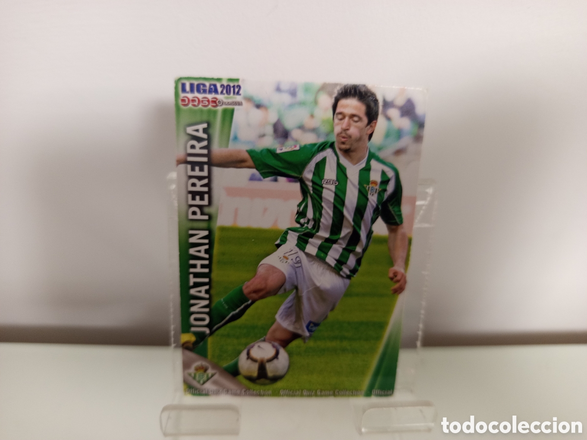 Coleccionismo Cromos antiguos: ❇️ CROMO ⚽ JONATHAN PEREIRA BETIS FICHAS LIGA QUIZ 11 12 2011 2012 MUNDICROMO ❇️