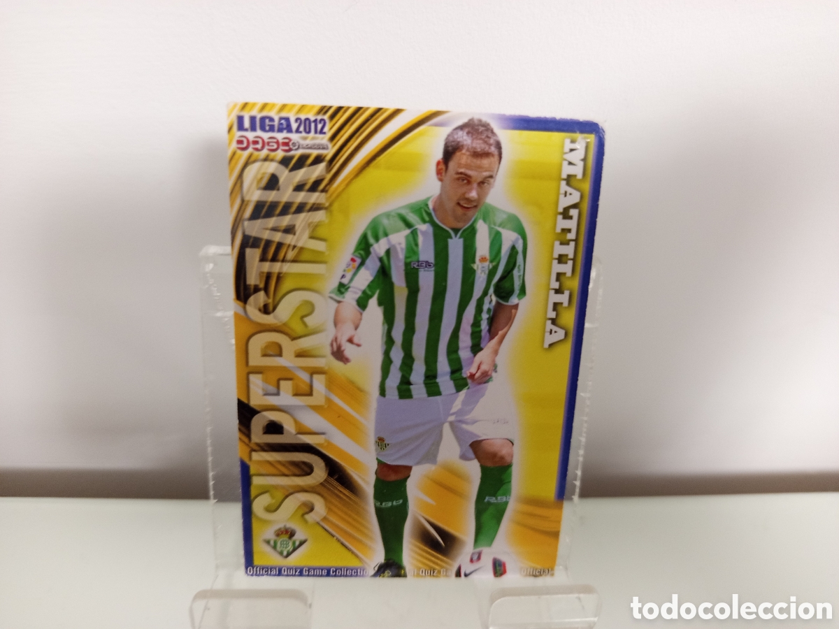 Coleccionismo Cromos antiguos: ❇️ CROMO ⚽ MATILLA BETIS SUPERSTAR FICHAS LIGA QUIZ 11 12 2011 2012 MUNDICROMO ❇️