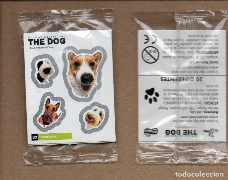Coleccionismo Cromos antiguos: CROMO ADHESIVO, THE DOG 82 PASTORES, ARTIST COLLECTION. PRECINTADO.