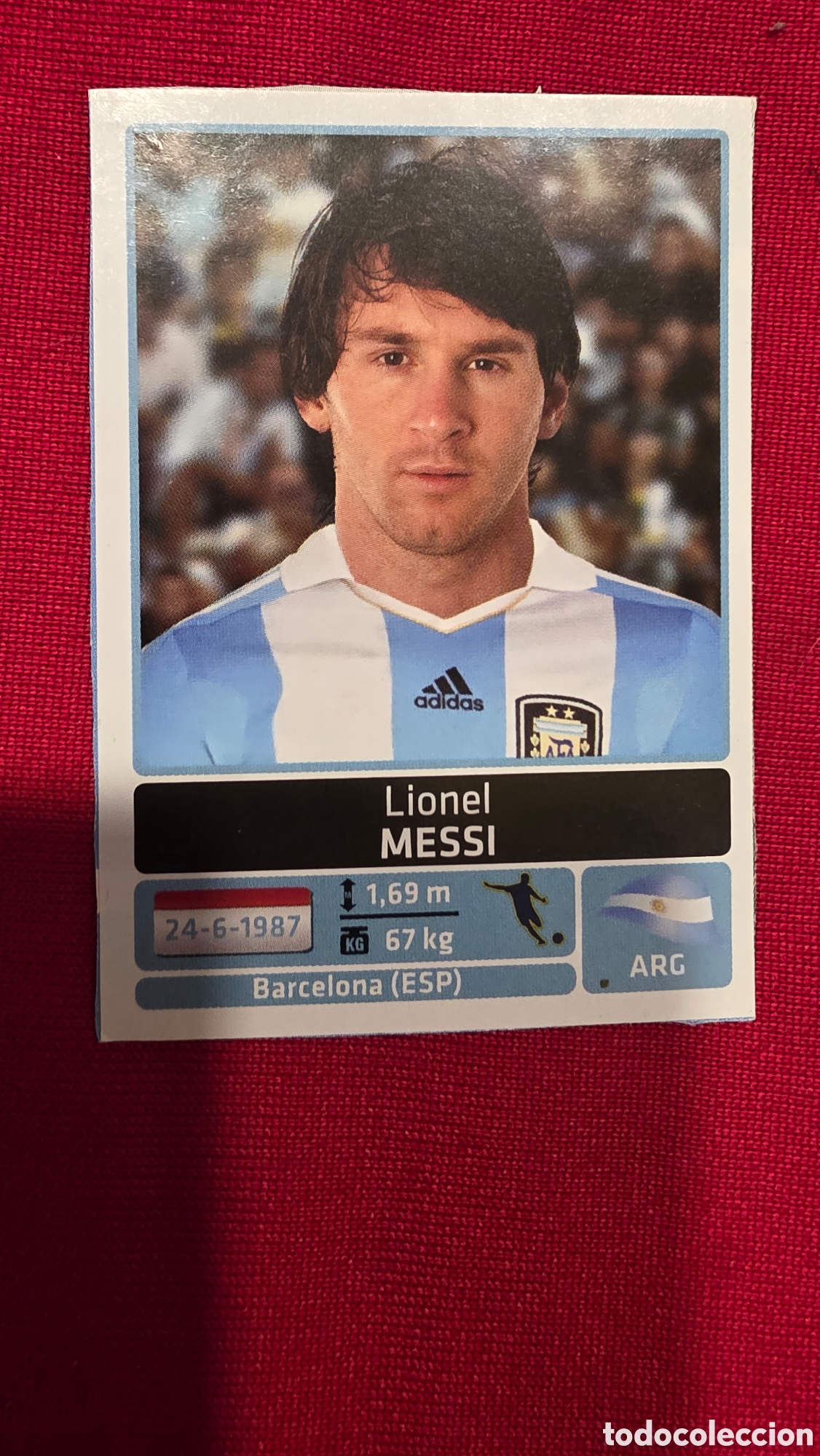 Coleccionismo Cromos antiguos: CROMO DE MESSI , COPA DE AMERICA 2011
