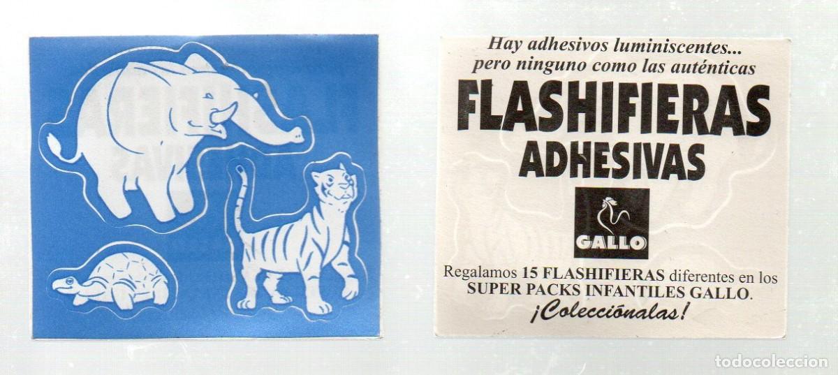 Coleccionismo Cromos antiguos: CROMO ADHESIVO LUMINISCENTE, FLASHFIERAS ADHESIVAS - GALLO.