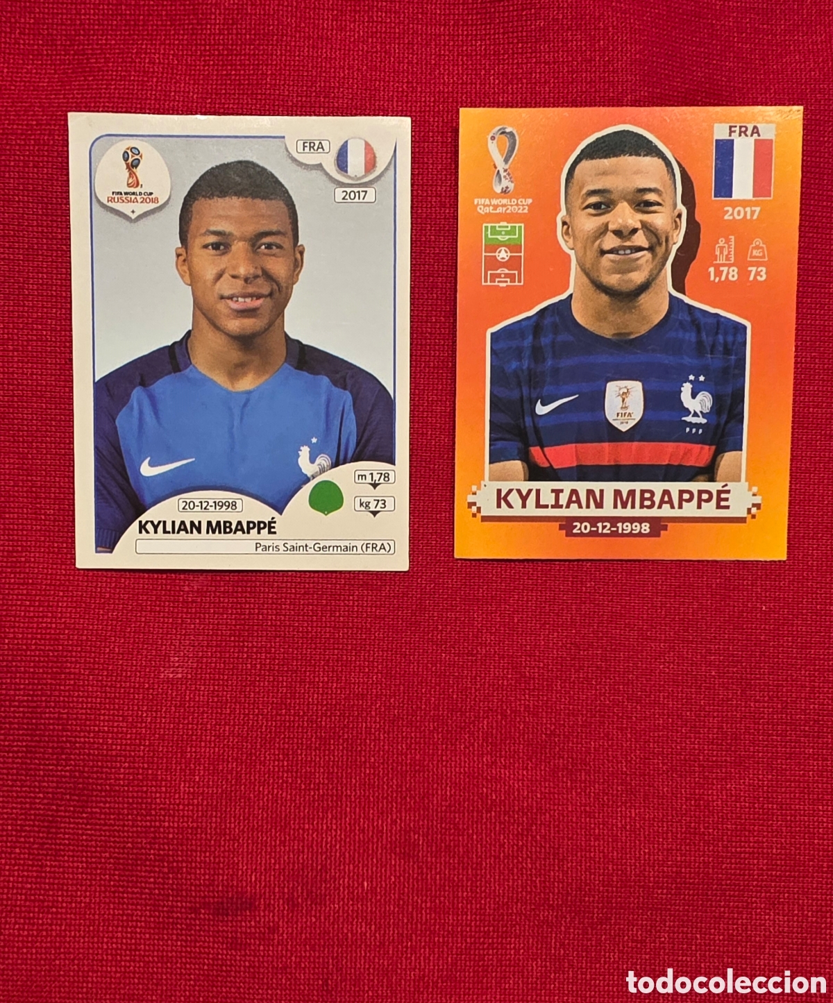 Coleccionismo Cromos antiguos: CROMOS KYLIAN MBAPPE NIEVOS