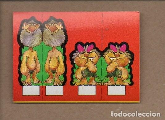 Coleccionismo Cromos antiguos: CROMO EL LIBRO DE LOS JUEGOS BIMBO. HUIDA ENTRE SAURIOS. NUEVO, SIN PEGAR.