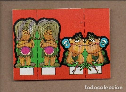 Coleccionismo Cromos antiguos: CROMO EL LIBRO DE LOS JUEGOS BIMBO. HUIDA ENTRE SAURIOS. NUEVO, SIN PEGAR.