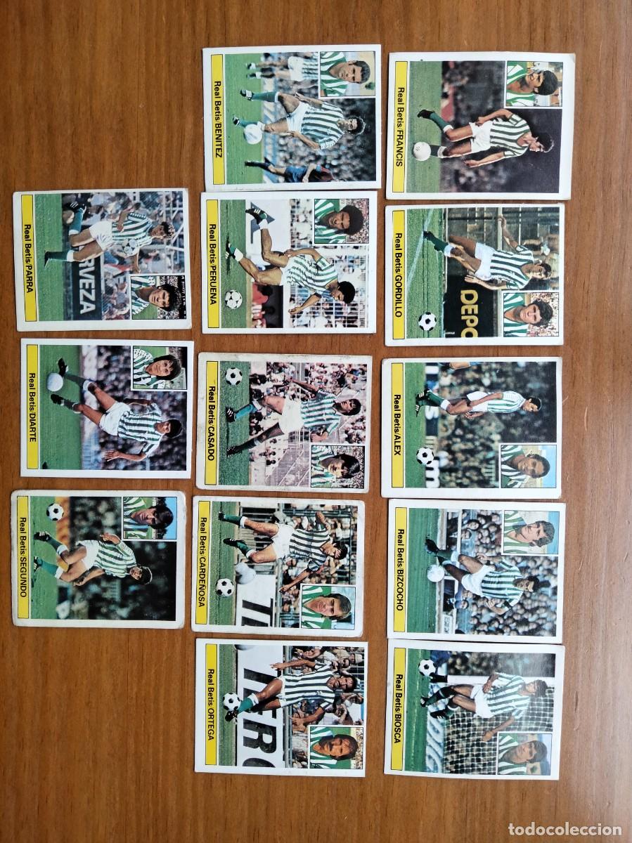 Coleccionismo Cromos antiguos: Lote 13 cromos diferentes Betis &aacute;lbum liga Este 81 82