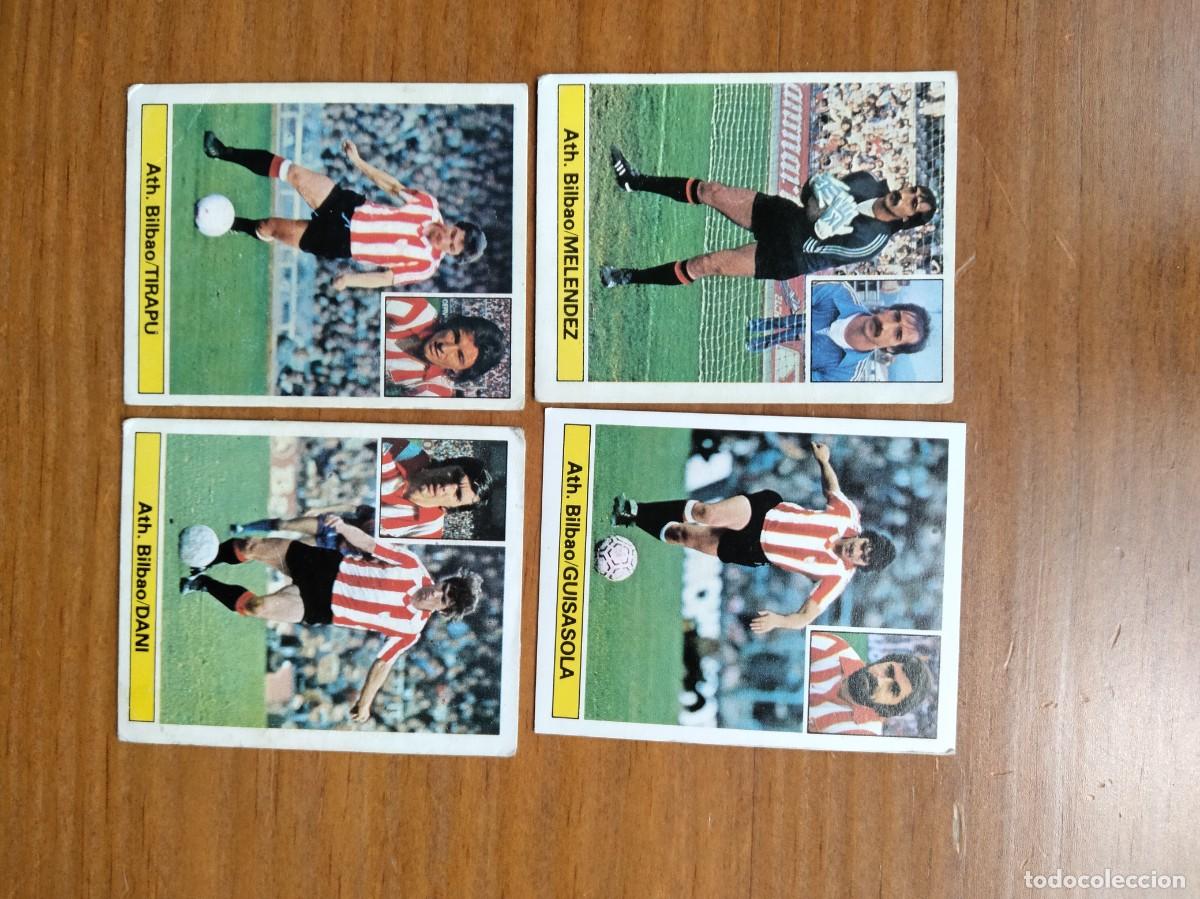 Coleccionismo Cromos antiguos: Lote 4 cromos diferentes Athletic Bilbao &aacute;lbum liga Este 81 82