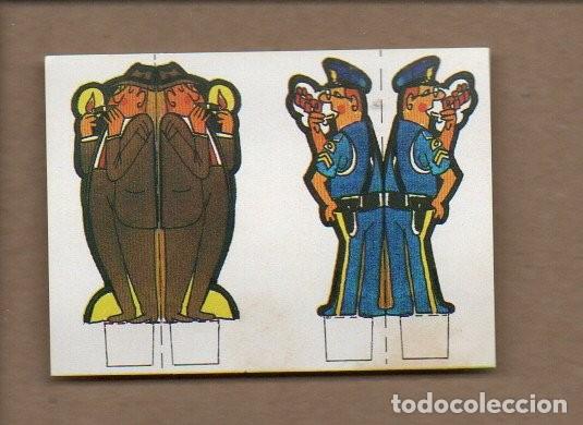 Coleccionismo Cromos antiguos: CROMO EL LIBRO DE LOS JUEGOS BIMBO. CAZA AL ESPIA. NUEVO, SIN PEGAR.