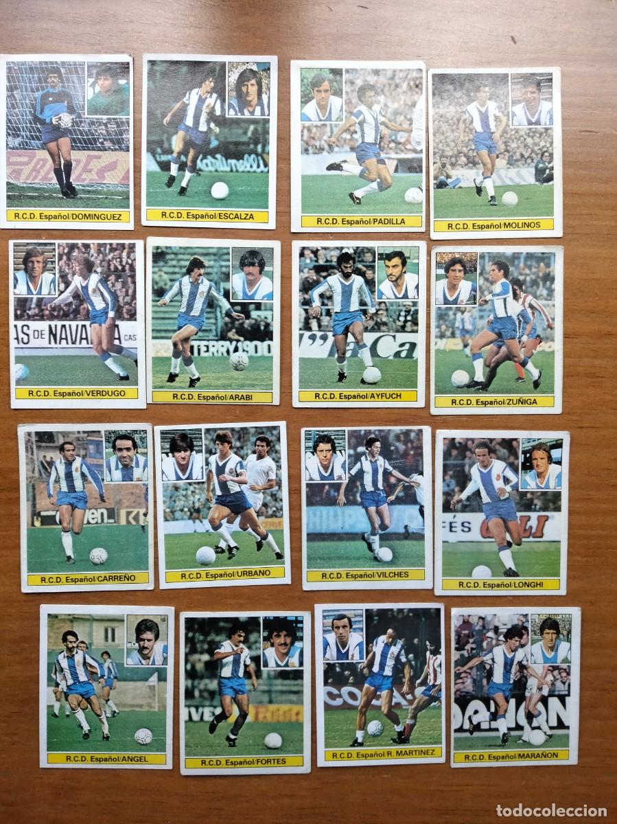 Coleccionismo Cromos antiguos: Lote 16 cromos diferentes Espa&ntilde;ol &aacute;lbum liga Este 81 82