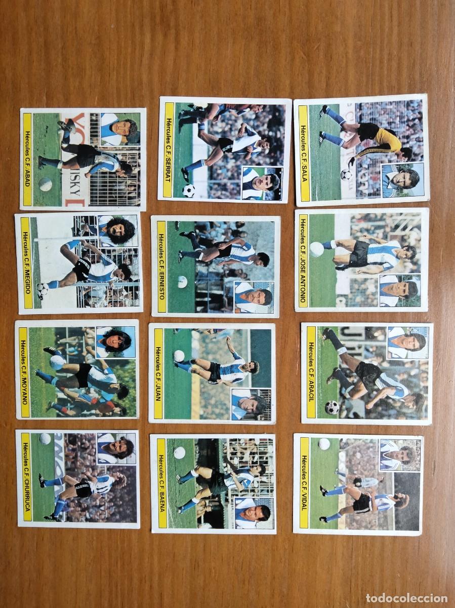 Coleccionismo Cromos antiguos: Lote 12 cromos diferentes Hercules &aacute;lbum liga Este 81 82