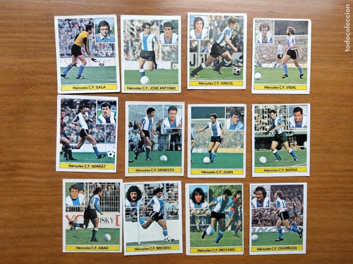 Collezionismo Figurine antiche: Lote 12 cromos diferentes Hercules &aacute;lbum liga Este 81 82