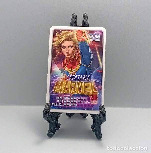 Coleccionismo Cromos antiguos: N&ordm; 88 CAPITANA MARVEL DESCUBRE TU PODER! MARVEL CROMO CARTA CARD CARREFOUR 2022 SUPER H&Eacute;ROES C&Oacute;MIC