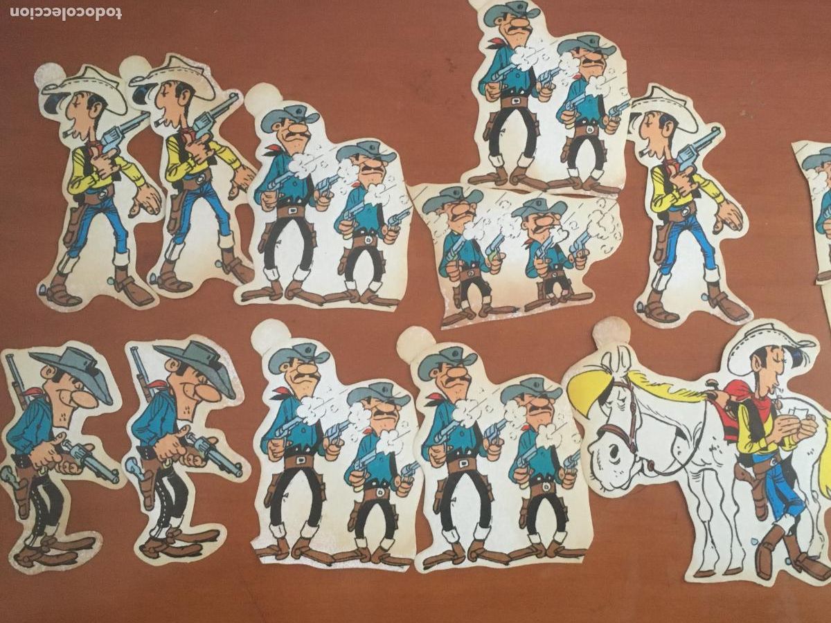Coleccionismo Cromos antiguos: lucky luke lote cromos pegatinas originales a&ntilde;os 80