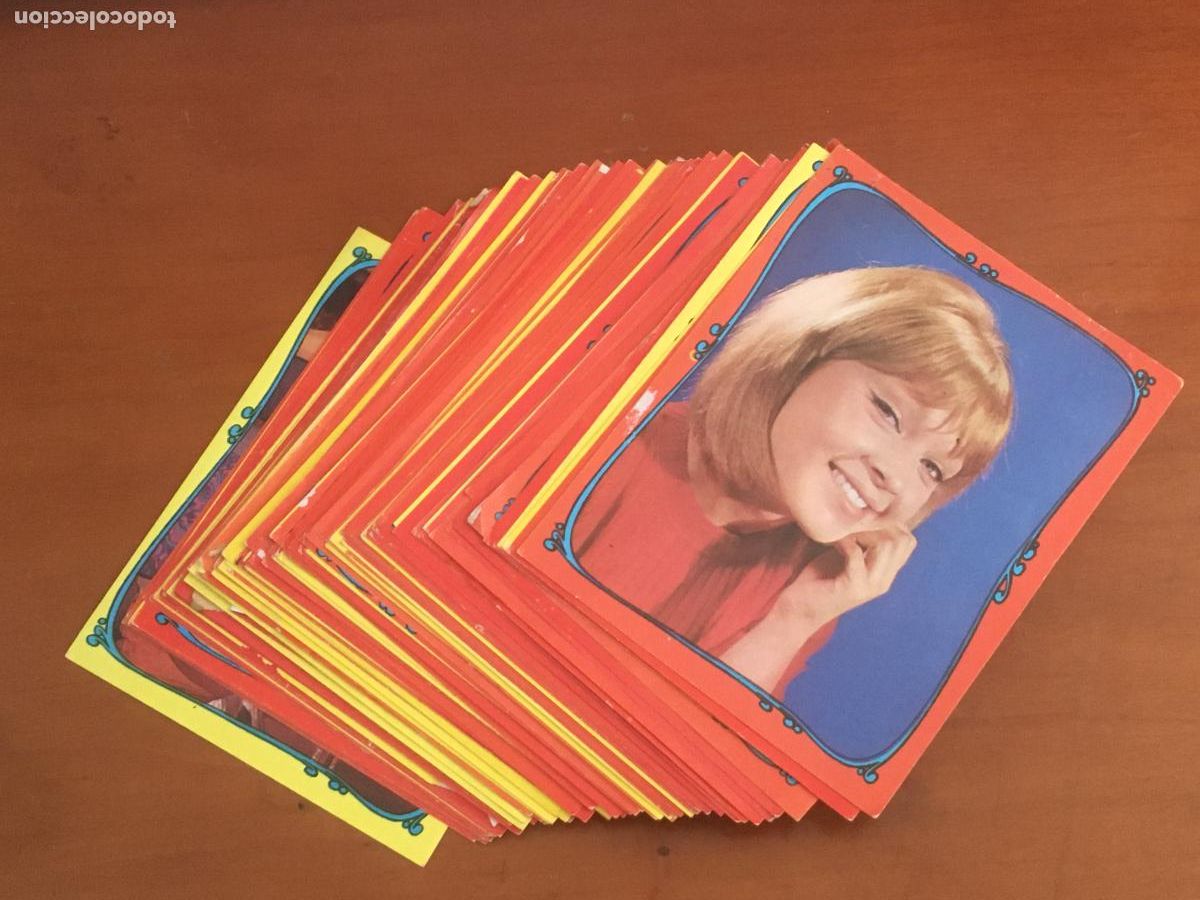 Coleccionismo Cromos antiguos: famosos del disco ediciones este lote 77 cromos diferentes
