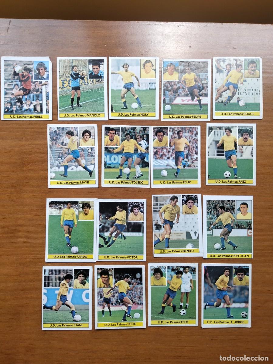 Coleccionismo Cromos antiguos: Lote 17 cromos diferentes Las Palmas &aacute;lbum liga Este 81 82