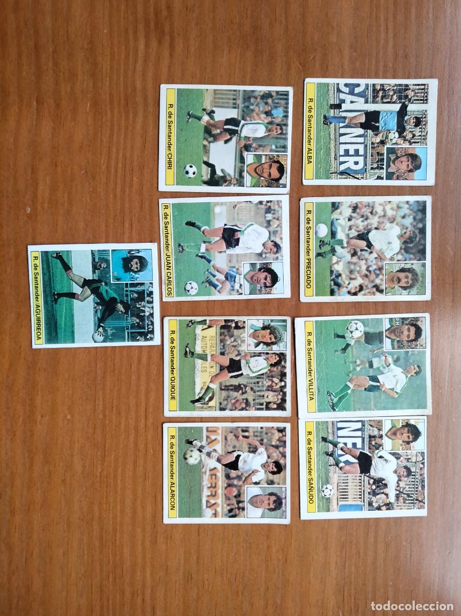 Coleccionismo Cromos antiguos: Lote 8 cromos Racing Santander + regalo copia fichaje 14 baja Aguirreoa &aacute;lbum liga Este 81 82