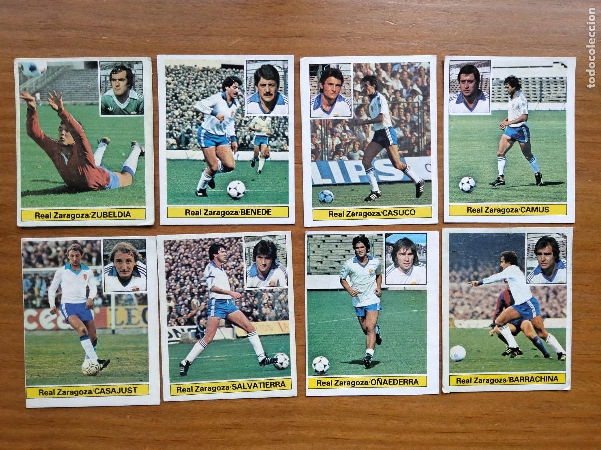 Collezionismo Figurine antiche: Lote 8 cromos diferentes Zaragoza &aacute;lbum liga Este 81 82