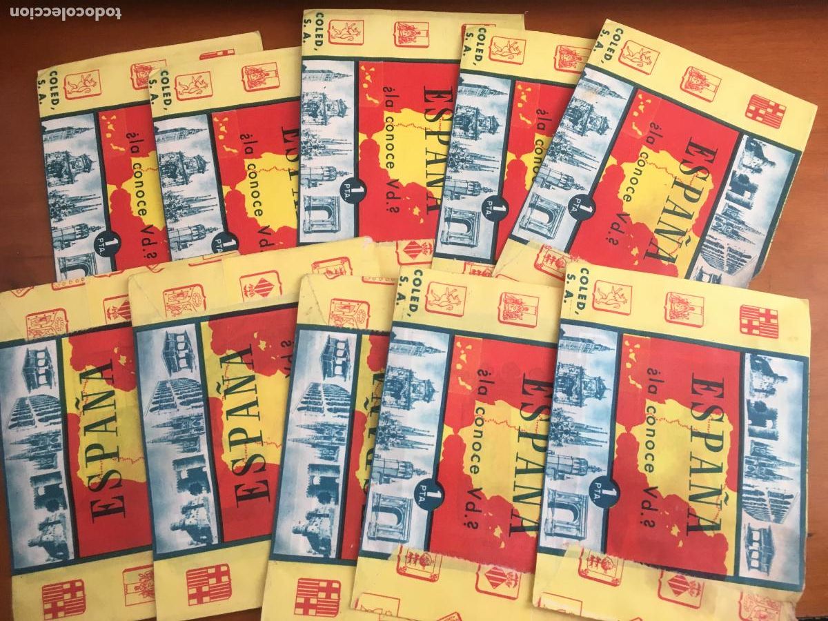 Collectable Antique Stickers: espa&ntilde;a la conoce usted lote 10 sobres de cromos sin abrir cerrados