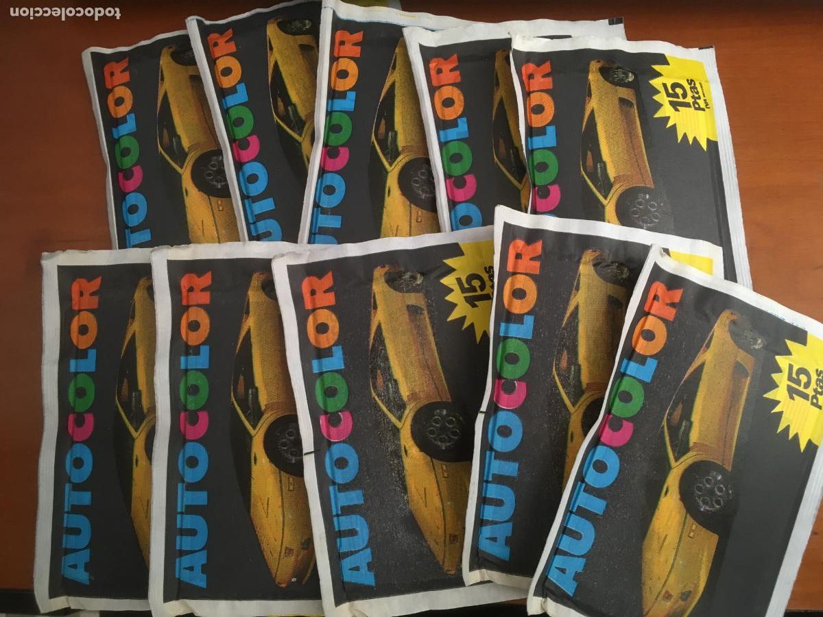 Collectable Antique Stickers: autocolor comicromo lote 10 sobres de cromos sin abrir cerrados