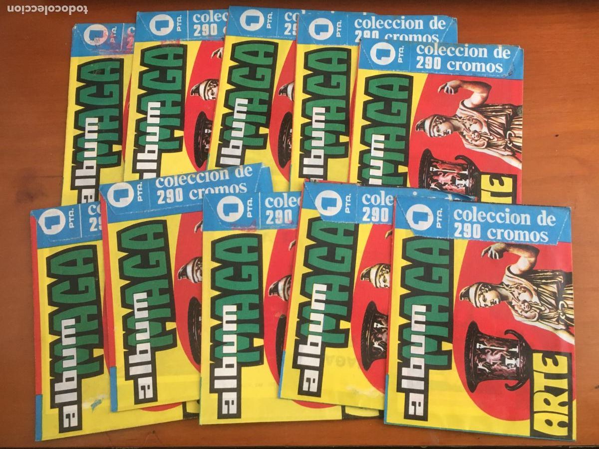 Coleccionismo Cromos antiguos: arte maga lote 10 sobres de cromos sin abrir cerrados