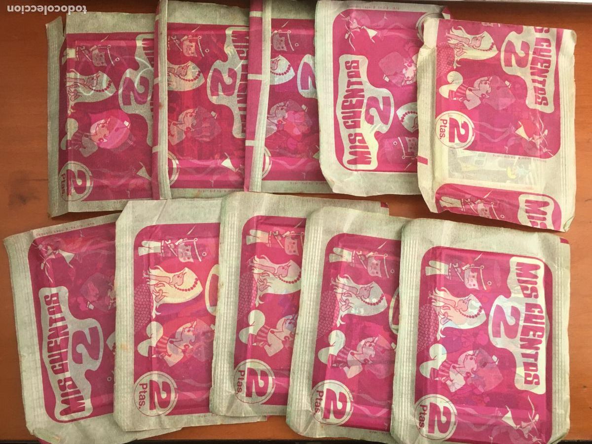 Coleccionismo Cromos antiguos: mis cuentos 2 ruiz romero lote 10 sobres de cromos sin abrir cerrados