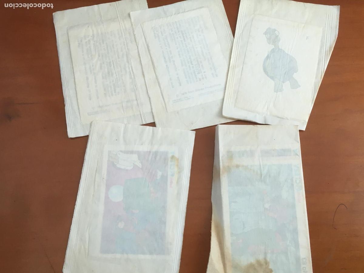 Coleccionismo Cromos antiguos: robin hood disney clesa lote 5 sobres de cromos sin abrir cerrados