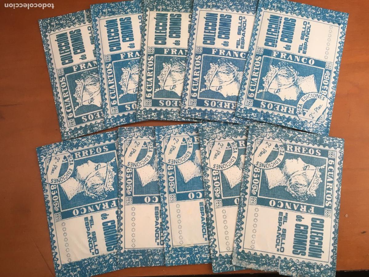 Coleccionismo Cromos antiguos: el sello espa&ntilde;ol lote 10 sobres de cromos sin abrir