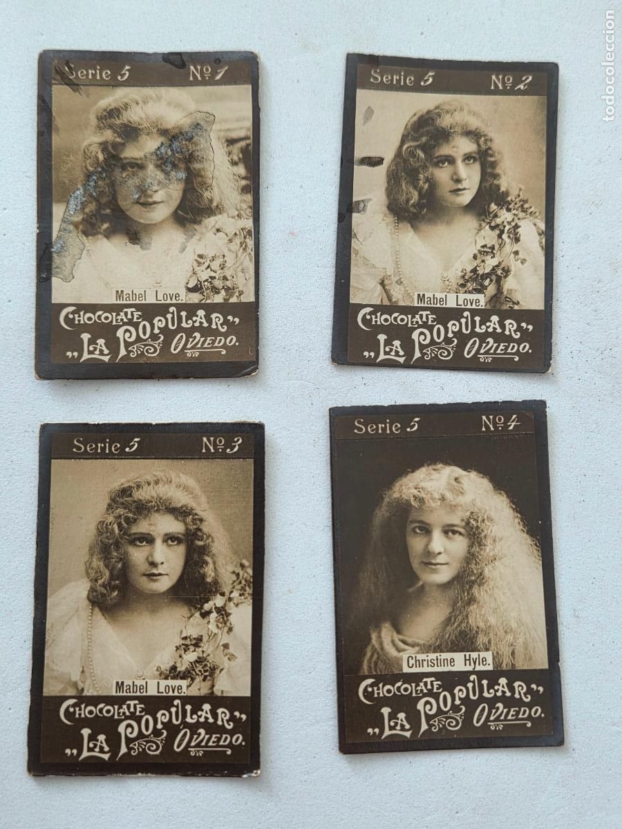 Colecionismo Cromos antigos: RAROS CHOCOLATES LA POPULAR OVIDEO ASTURIAS SERIE 5