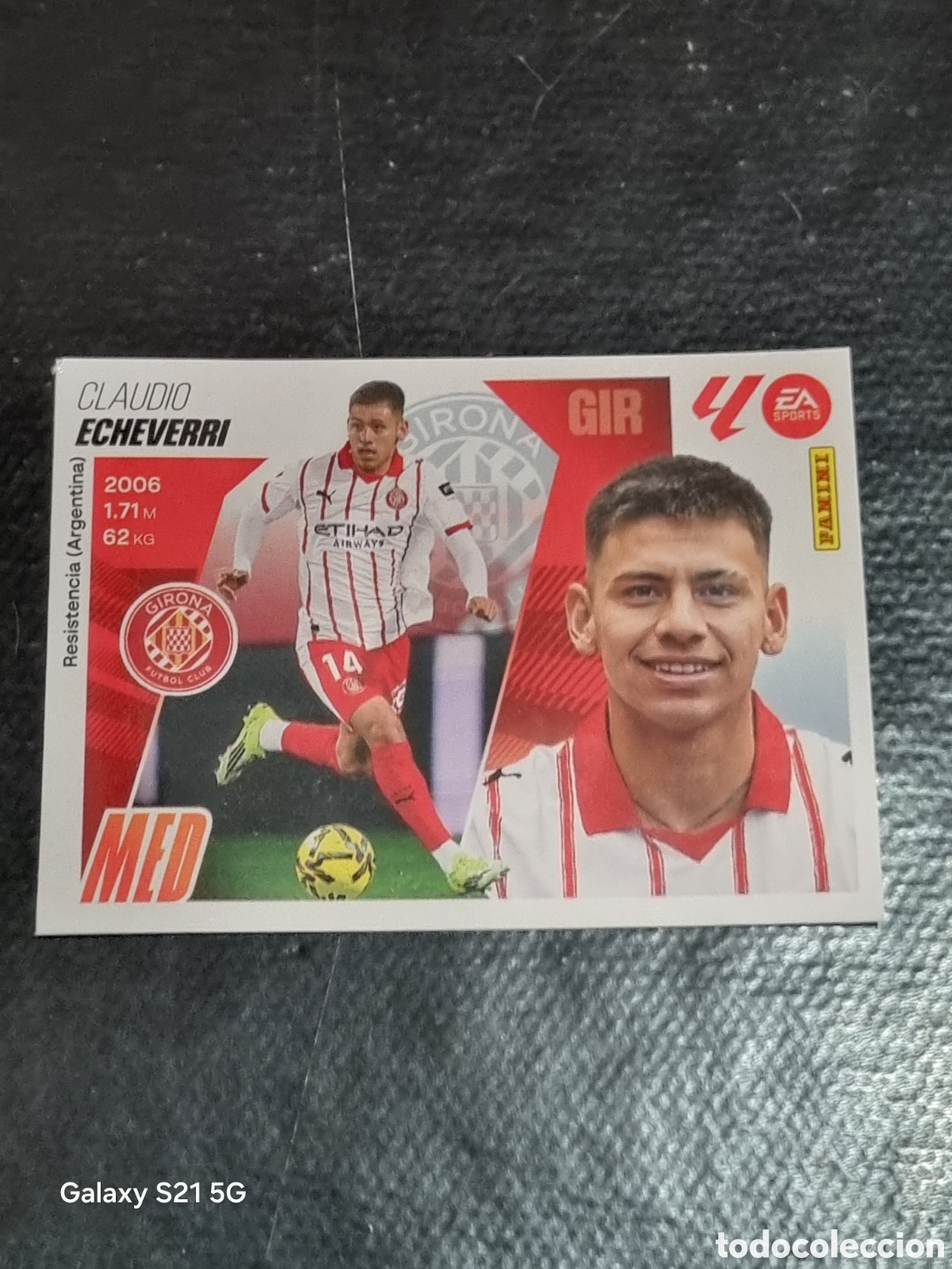 Coleccionismo Cromos antiguos: 21 - ECHEVERRI , GIRONA MERCADO DE INVIERNO LIGA ESTE 2025 2026