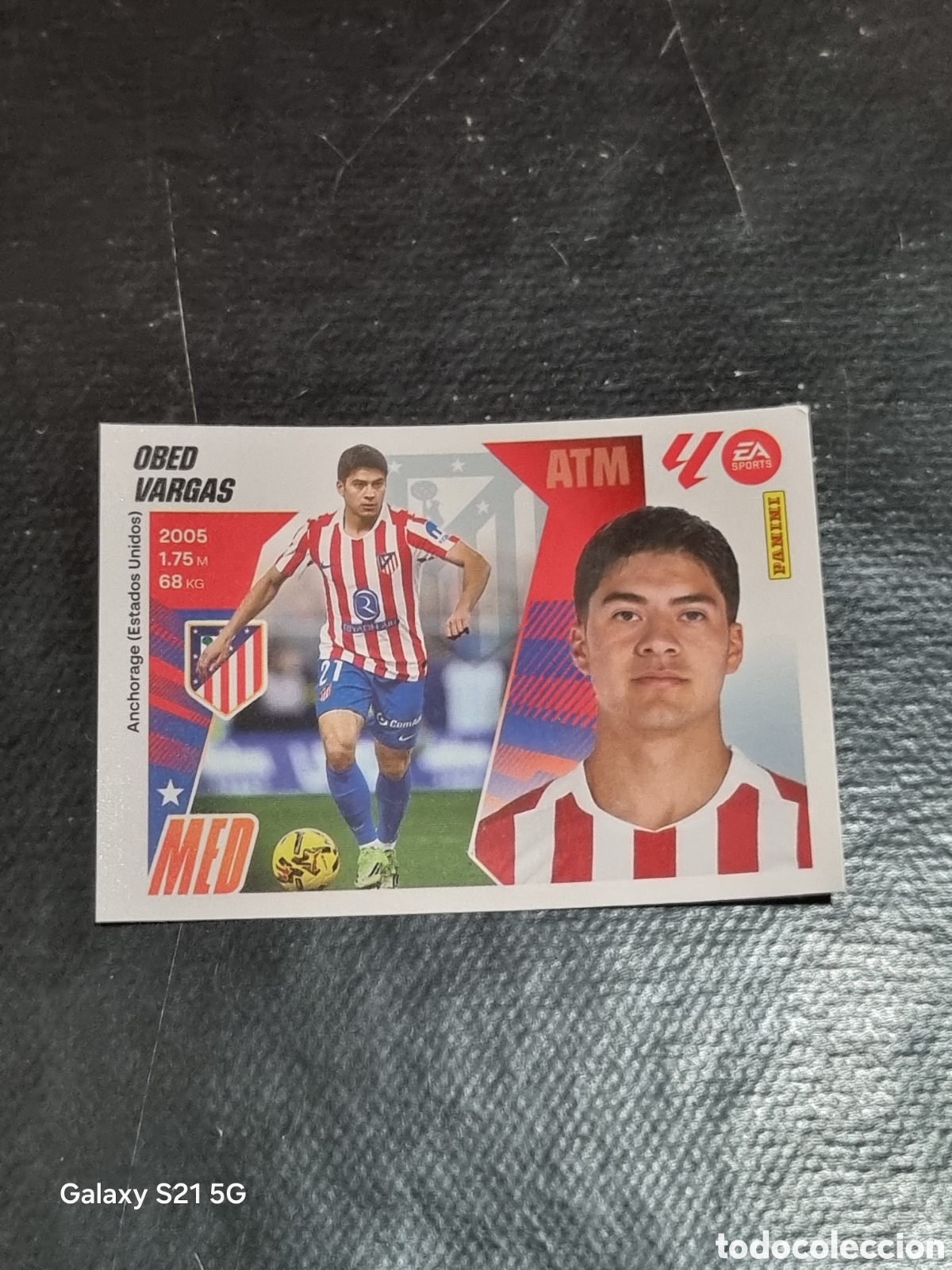 Coleccionismo Cromos antiguos: 4 - OBED VARGAS, AT.MADRID MERCADO DE INVIERNO LIGA ESTE 2025 2026