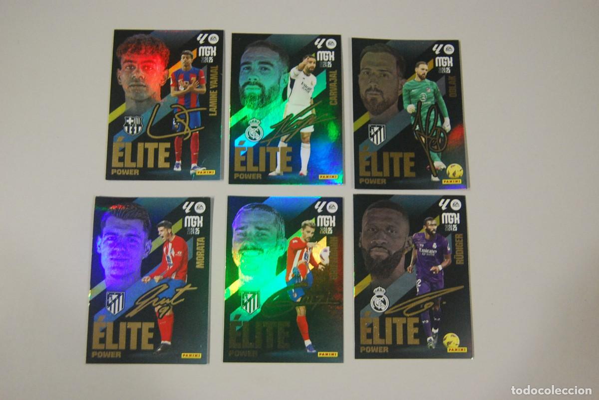 Coleccionismo Cromos antiguos: LOTE DE 6 FICHAS ELITE POWER MGK MEGACRACKS ELITE LIGA 2024-25 (VER FOTOS Y DESCRIPCCION)