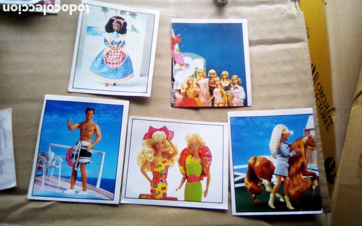 Coleccionismo Cromos antiguos: Lote de 5 cromos Barbie. 10, 38, 48, 120, 201. A&ntilde;o 1993 Panini.