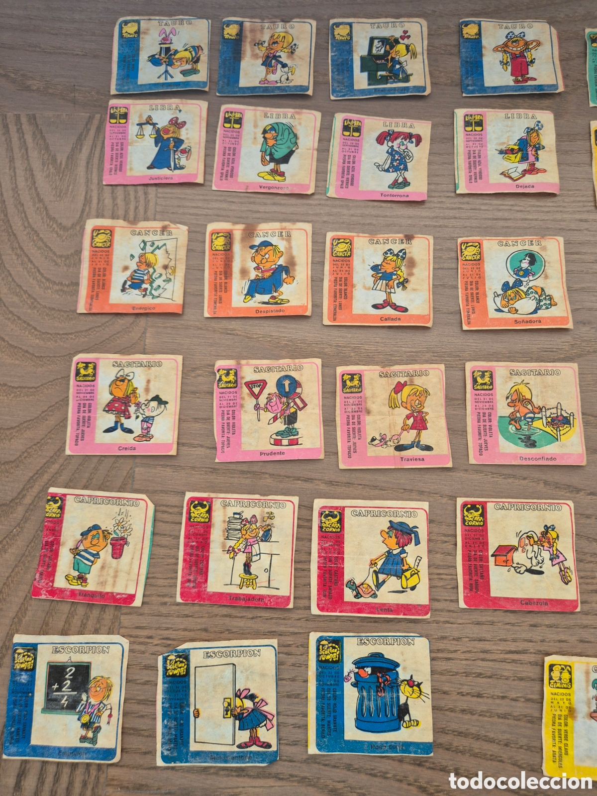 Coleccionismo Cromos antiguos: 46 CROMOS HOROSCOPO CHICLES NI&Ntilde;A