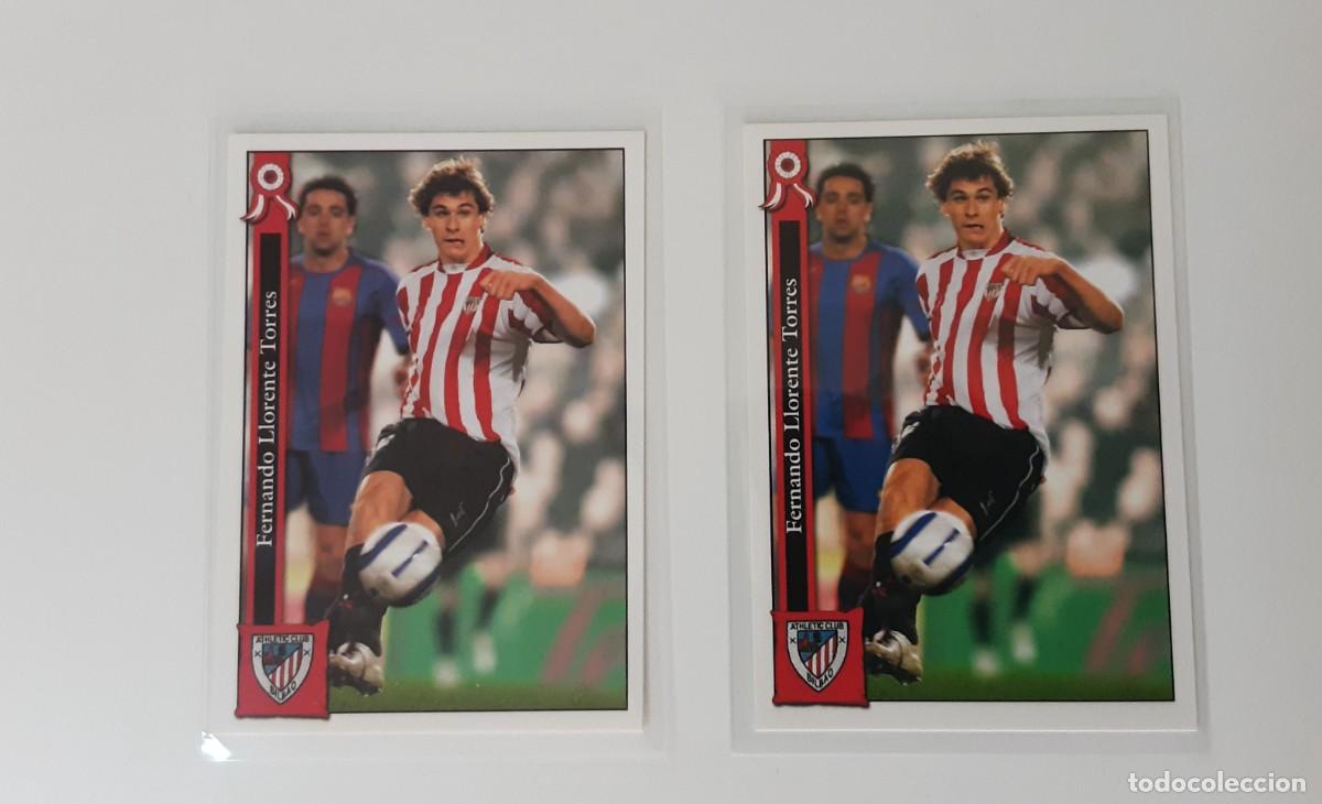 Coleccionismo Cromos antiguos: Mundicromo las fichas de la liga 05 06 llorente atletic Bilbao error y corregido
