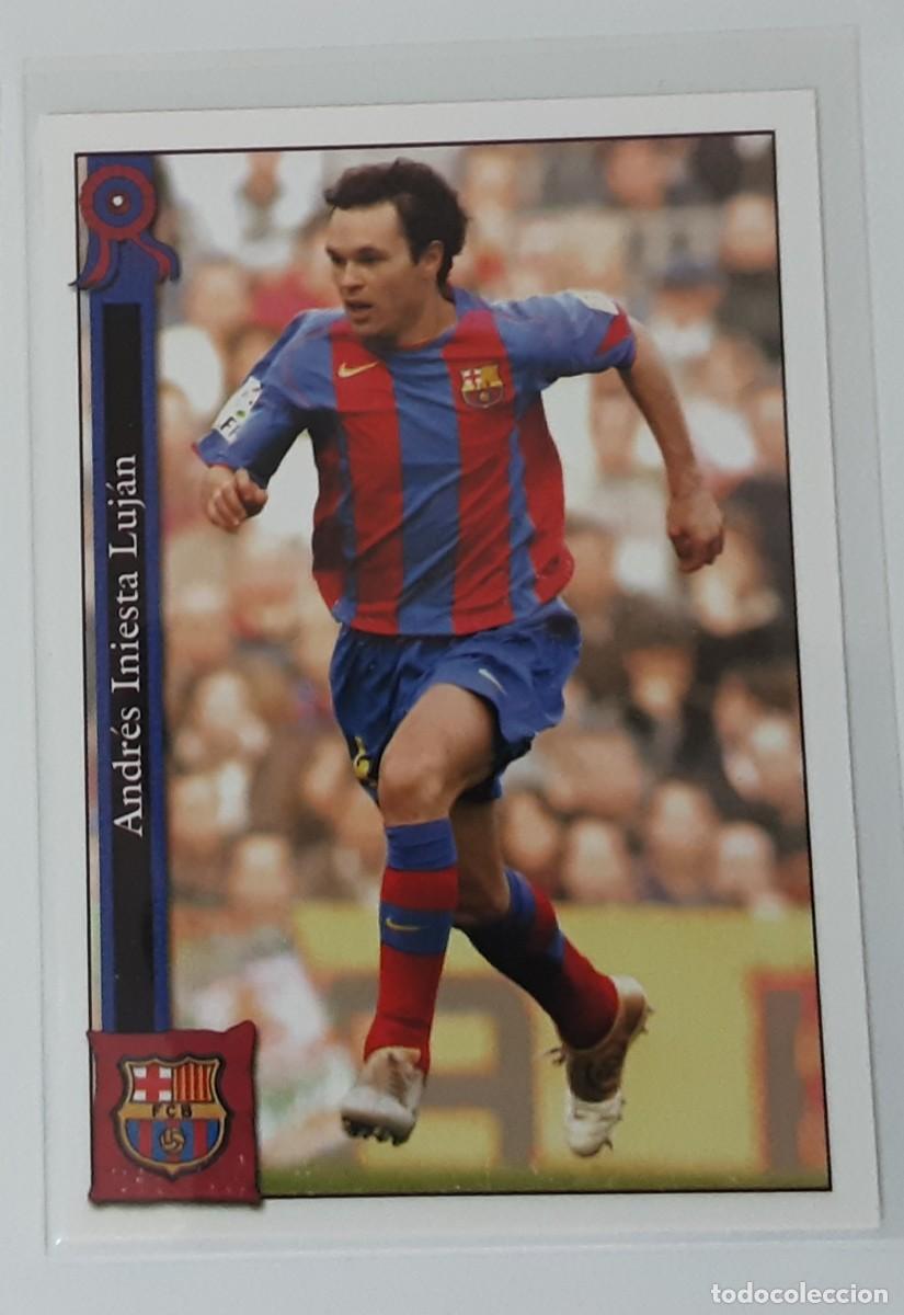 Coleccionismo Cromos antiguos: Mundicromo las fichas de la liga 05 06 iniesta Barcelona 16