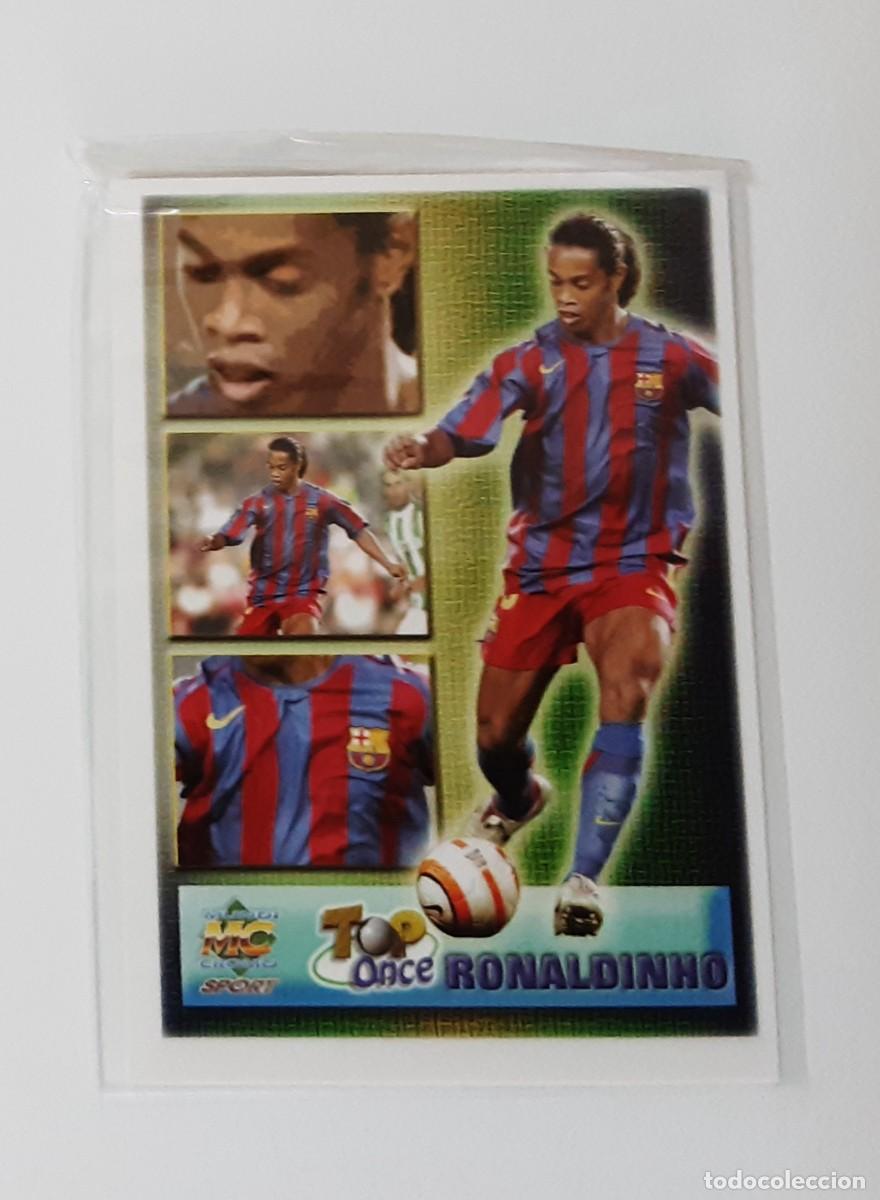 Coleccionismo Cromos antiguos: Mundicromo las fichas de la liga 05 06 Ronaldinho barcelona top once 1108