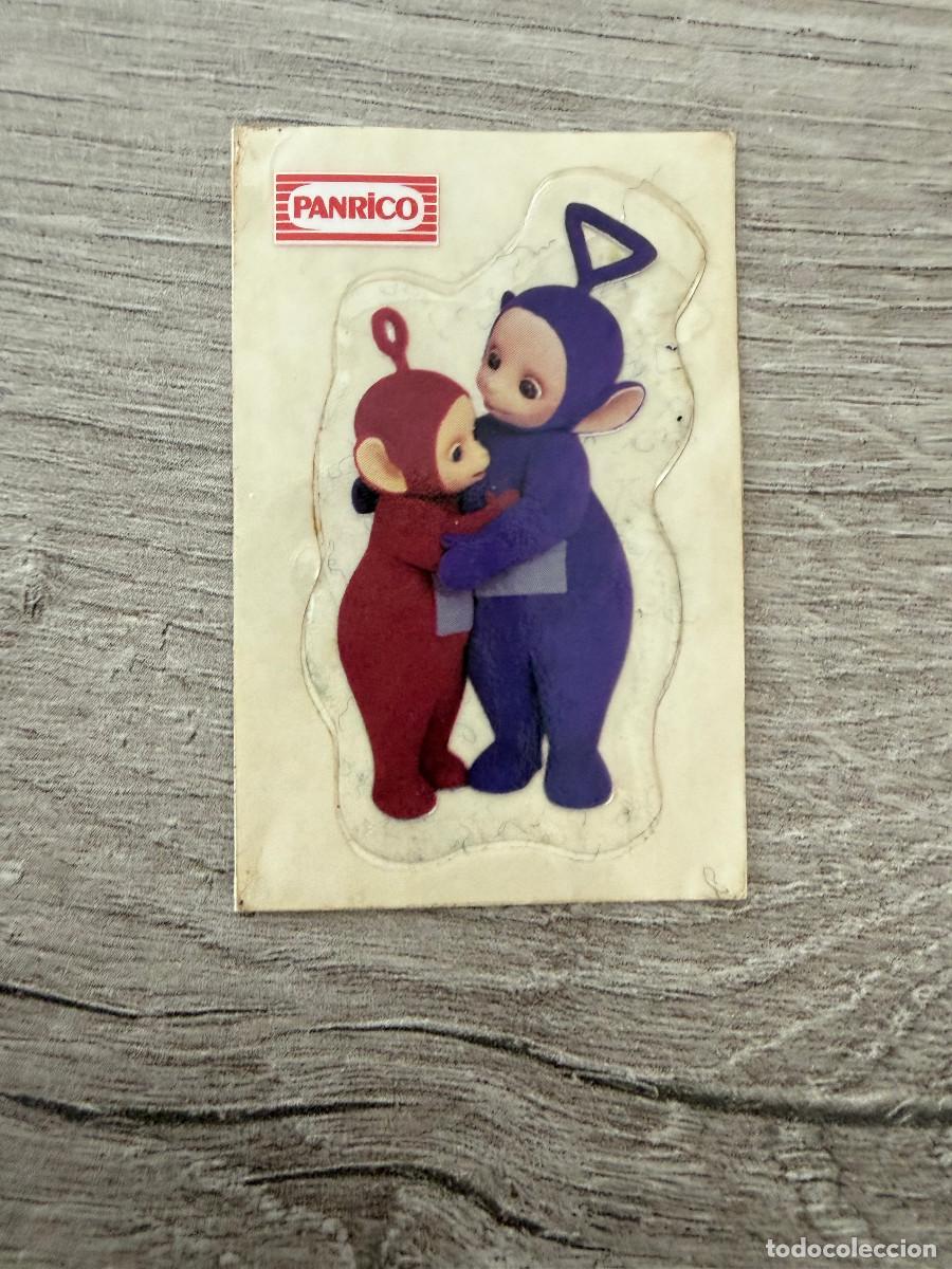 Collectable Antique Stickers: Dif&iacute;cil cromo de Panrico sobre Los Teletubbies