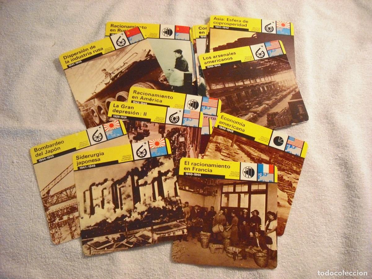 Collectionnisme Cartes &agrave; collectionner anciennes: CROMO / FICHA MATEO LOTE DE 28 . POLITICA INTERIOR ECONOMICA 2&ordf; GUERRA MUNDIAL,VARIOS PAISES . SAPE