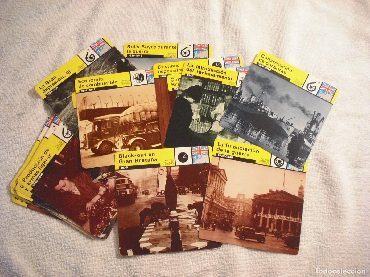 Colecionismo Cromos antigos: CROMO / FICHA MATEO , LOTE DE 33.POLITICA INTERIOR ECONOMICA INGLESA,2&ordf; GUERRA MUNDIAL . SAPE